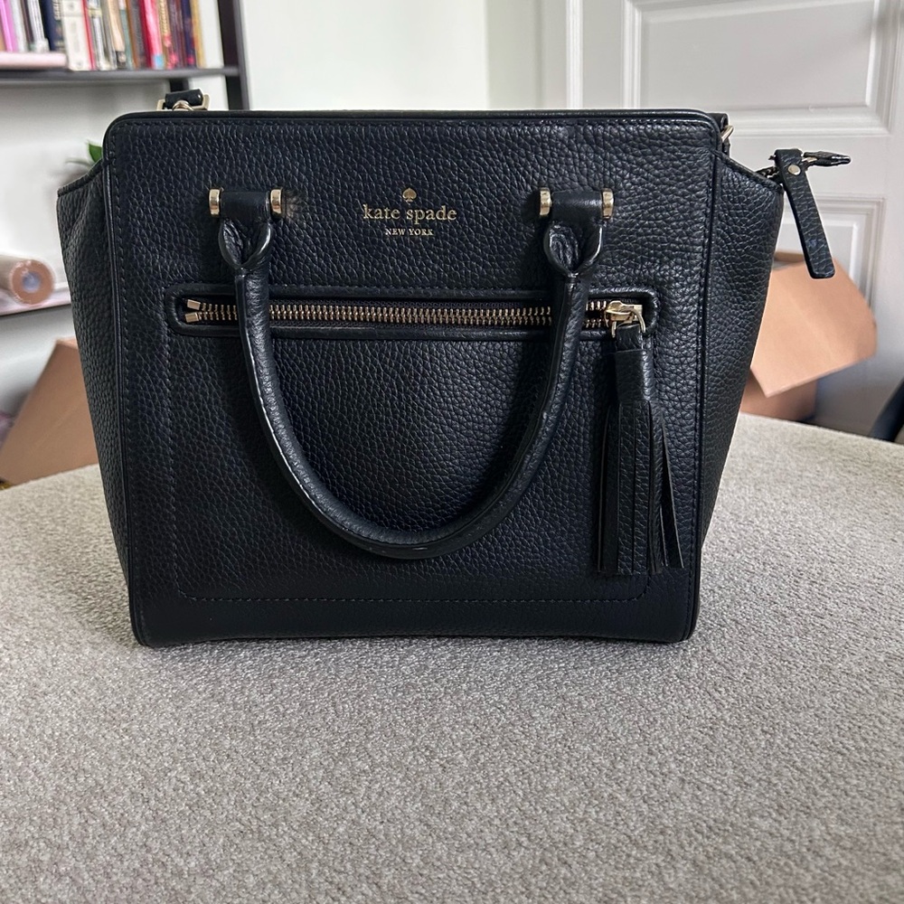Kate Spade Black Crossbody Satchel Purse